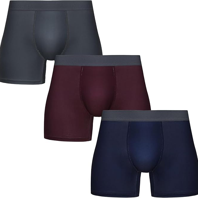 Men’s Microfibre Boxer Shorts - 3 Pairs