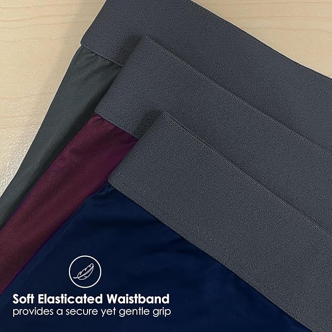 Men’s Microfibre Boxer Shorts - 3 Pairs