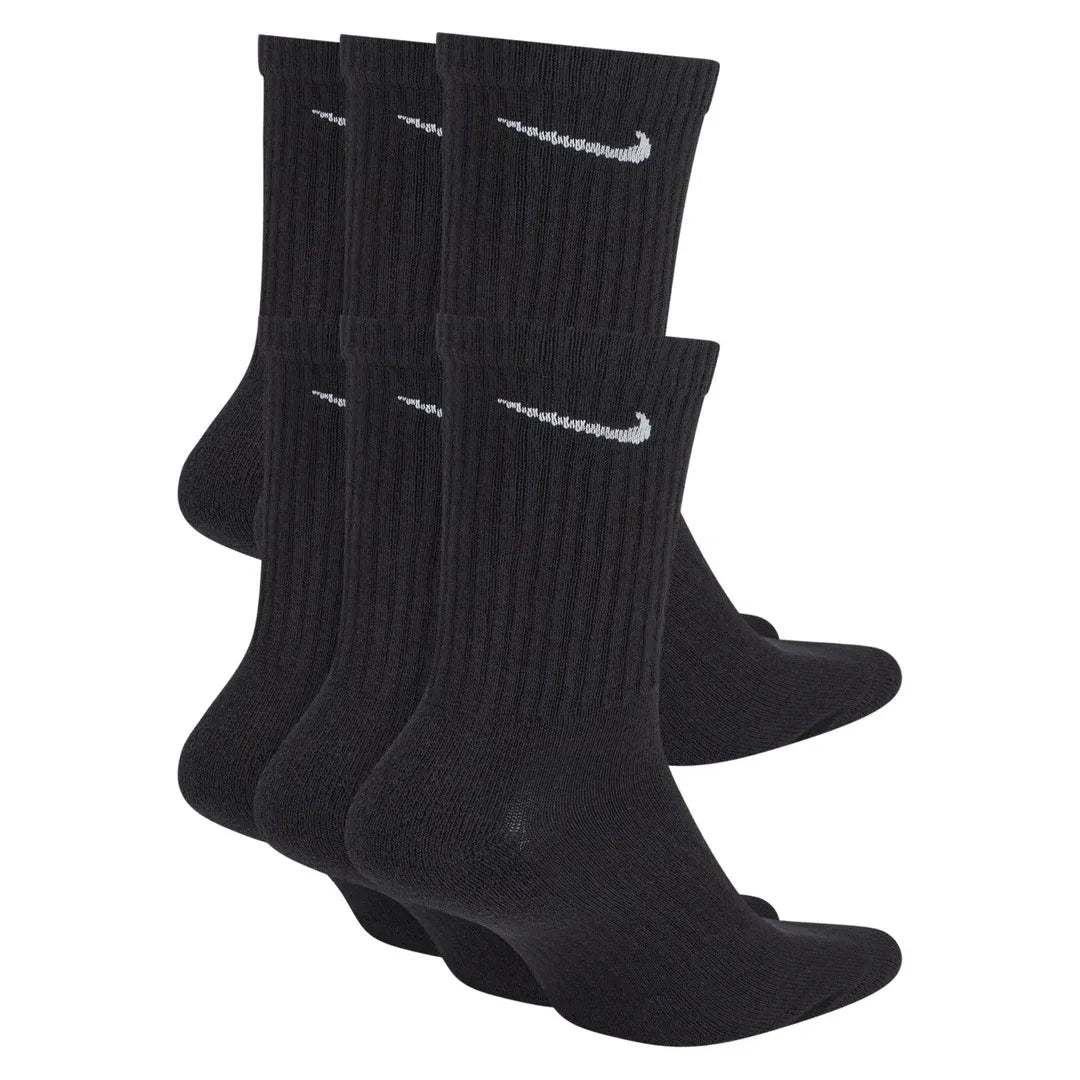 Nike Everyday Cushioned Training Crew Socks (6 Pairs) - Black