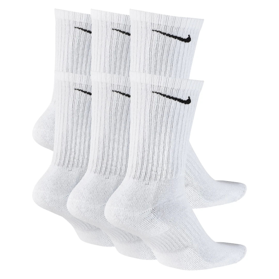 Nike Everyday Cushioned Training Crew Socks (6 Pairs) - White