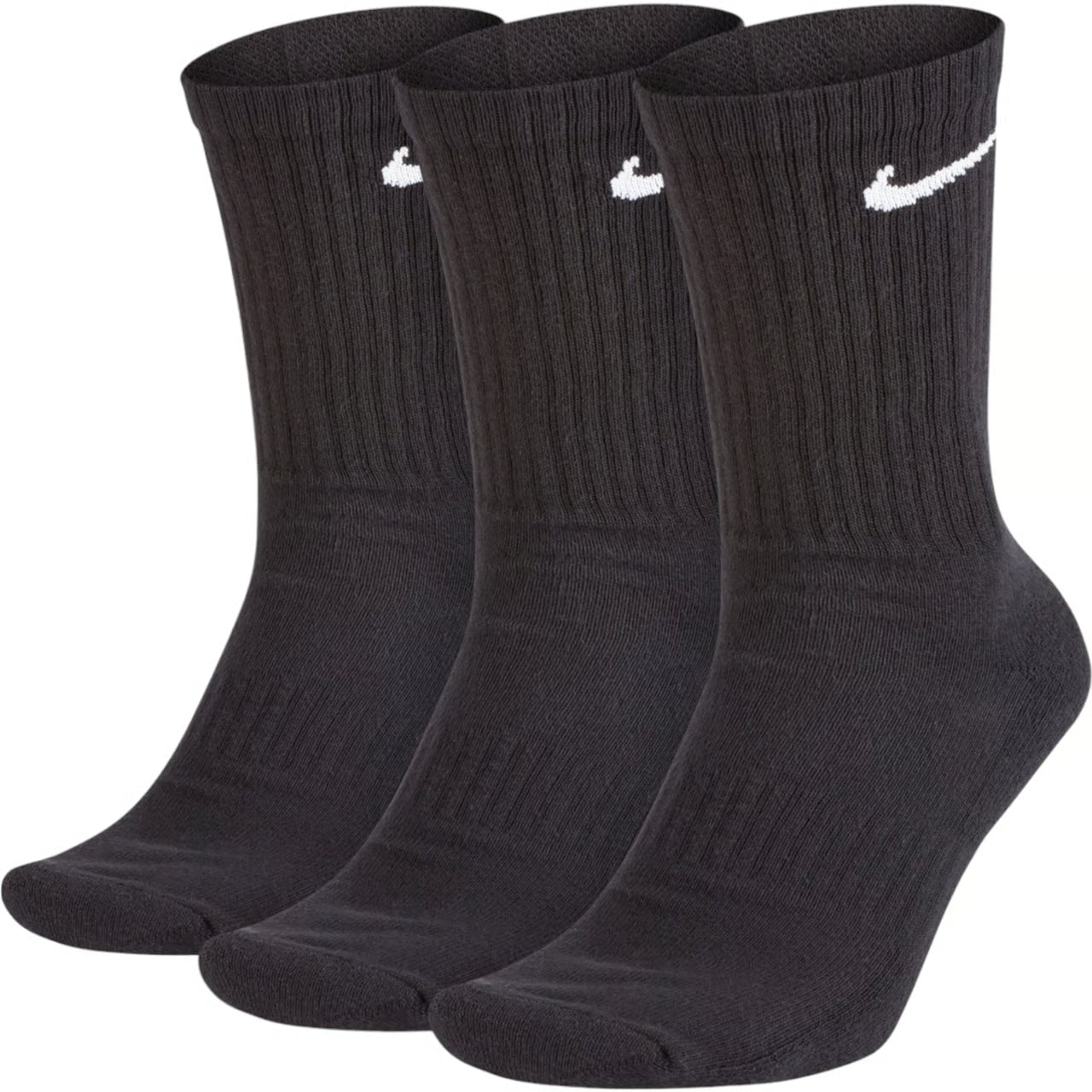 Nike Everyday Lightweight Training Crew Socks 3-Pack - Black