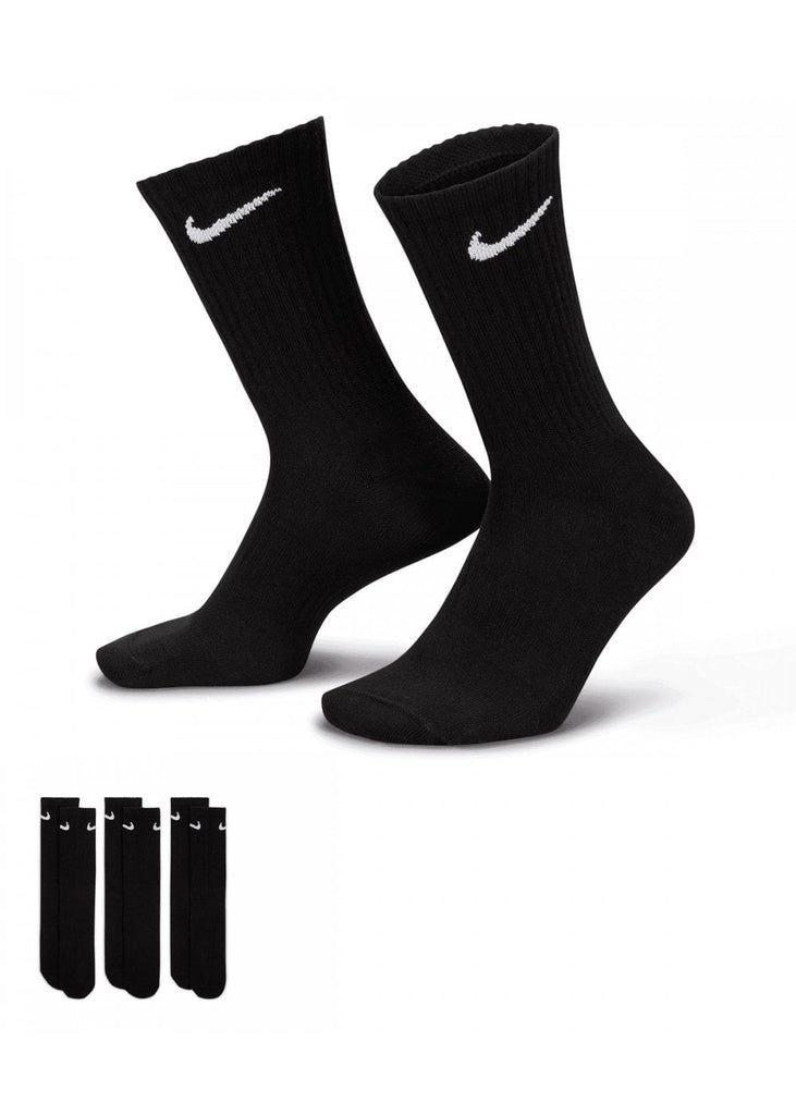 Nike Everyday Lightweight Training Crew Socks 3-Pack - Black